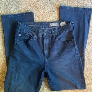 Ag Adriano Farrah Boot Crop High Rise Women's jeans in Dark Blue